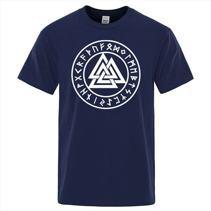 Viking T-Shirt - Valknut With Runes