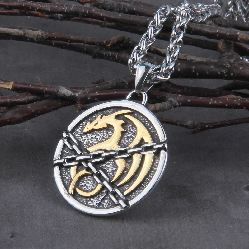 Norse Viking Dragon Viking Necklace