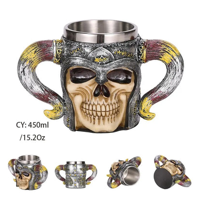 Viking Resin Stainless Steel Beer Mug