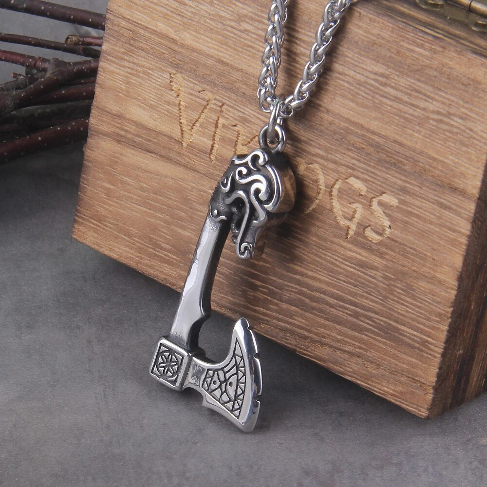 Odin Axe Viking Necklaces