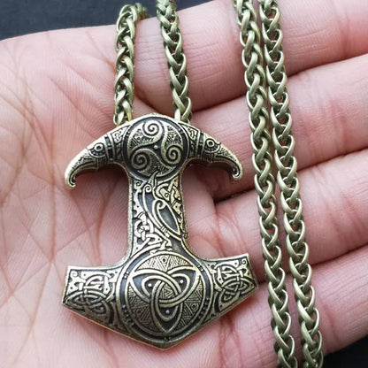 Norse Viking Mjolnir Pendant Hammer Of Thor Necklace