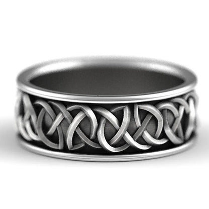 Viking Nordic Giant Wolf Ring