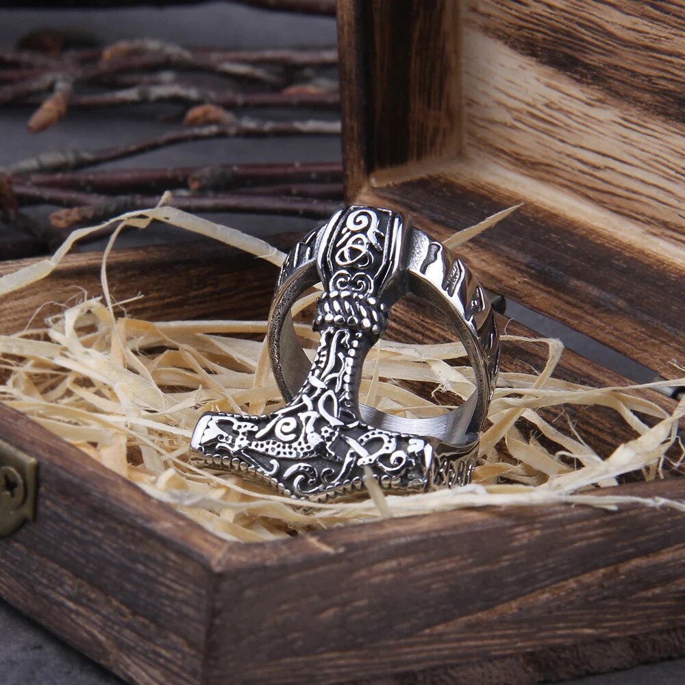 Thor Hammer Viking Ring