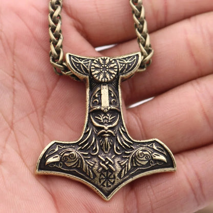 Norse Viking Mjolnir Pendant Hammer Of Thor Necklace