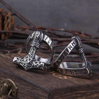 Thor Hammer Viking Ring