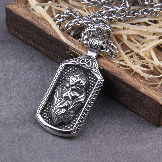 Odin Photo Frame With Stainless Steel Viking Necklace