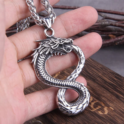 Norse Dragon Snake Necklace