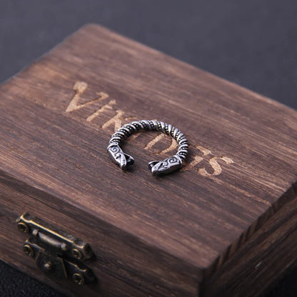 Nordic Dragon Statement Viking Ring