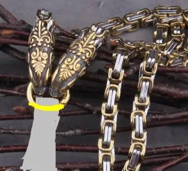 Goat Head Square-Link Chain Viking Necklaces