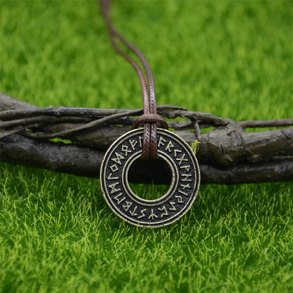 Elder Futhark Runes Viking Necklace Norse