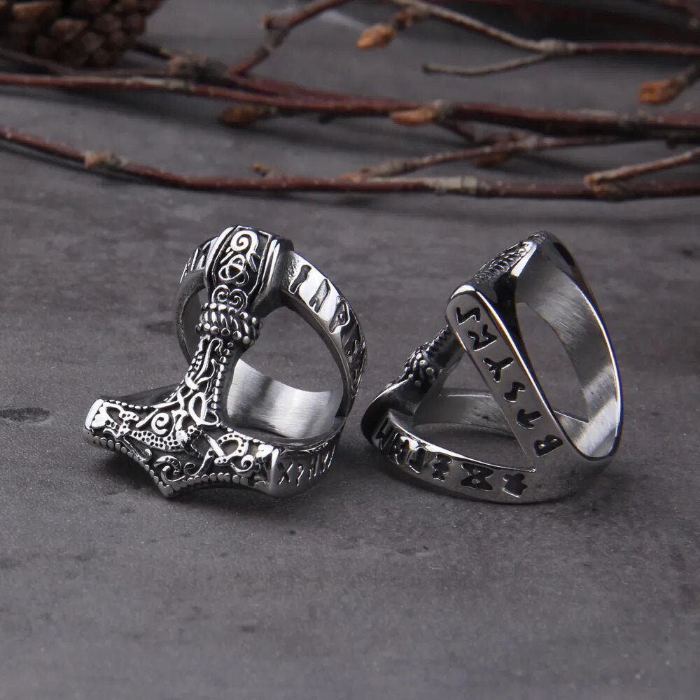 Thor Hammer Viking Ring