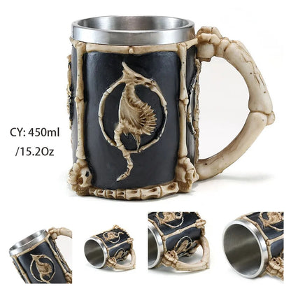 Viking Resin Stainless Steel Beer Mug