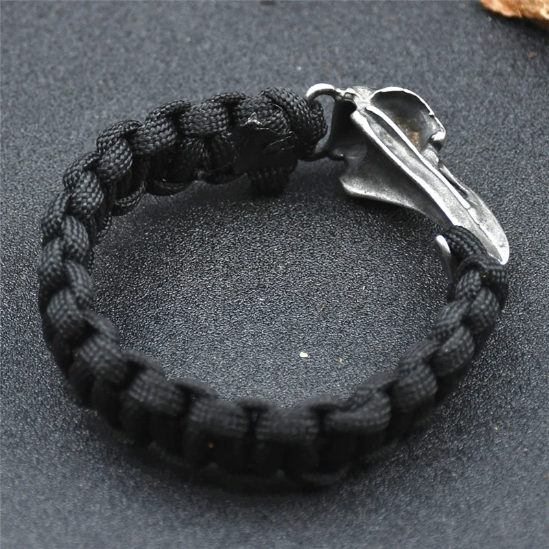 Odin Raven Stainless Steel Viking Bracelet