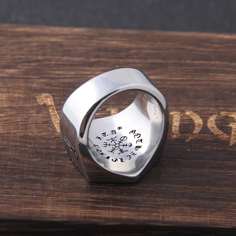 Compass Runic Statement Viking Rings