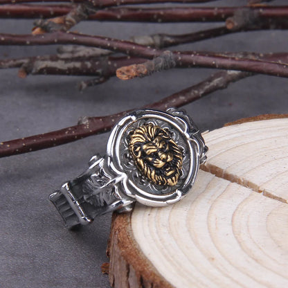 Grassland Lion Viking Ring