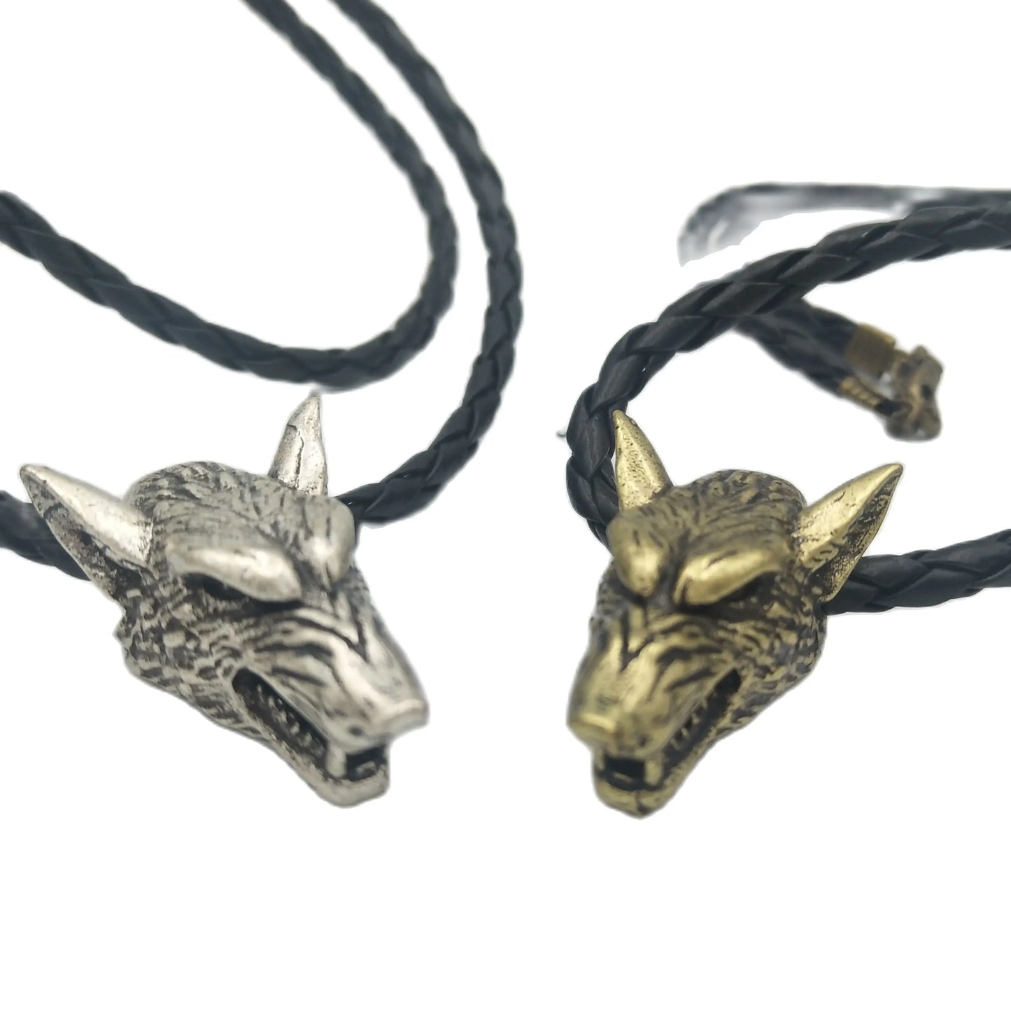 Viking Wolf Head Necklace Norse