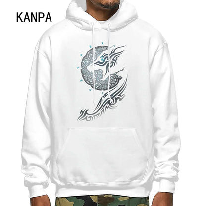 Graphic Hoodies Print Wolf