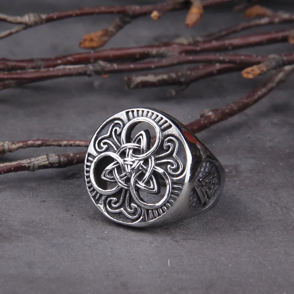 Classic Celtics Triquetra Symbol Viking Ring