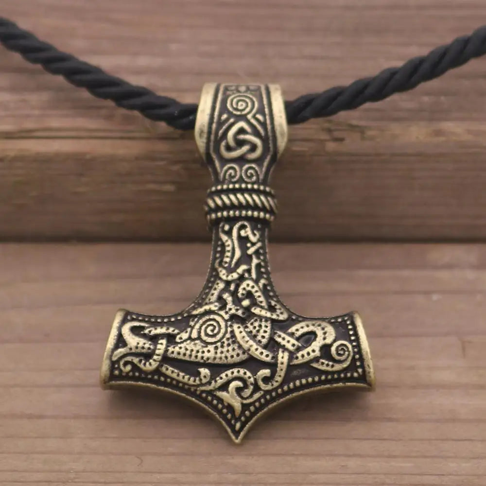 Norse Viking Mjolnir Pendant Hammer Of Thor Necklace