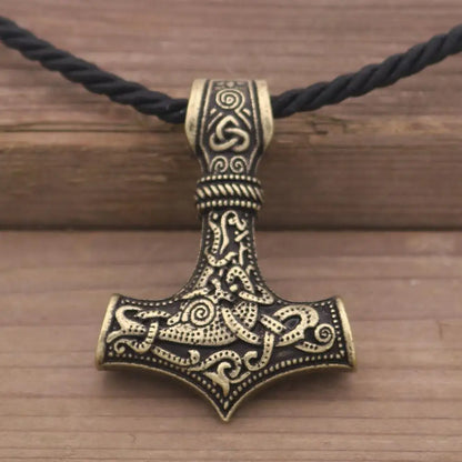 Norse Viking Mjolnir Pendant Hammer Of Thor Necklace