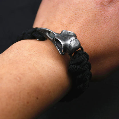 Odin Raven Stainless Steel Viking Bracelet