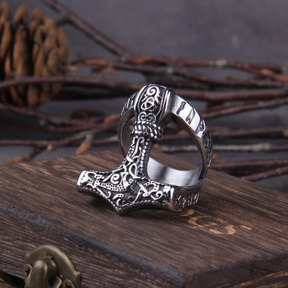 Thor Hammer Viking Ring