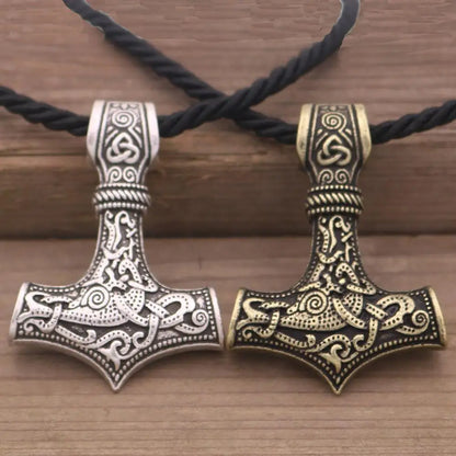 Norse Viking Mjolnir Pendant Hammer Of Thor Necklace