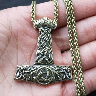 Norse Viking Mjolnir Pendant Hammer Of Thor Necklace