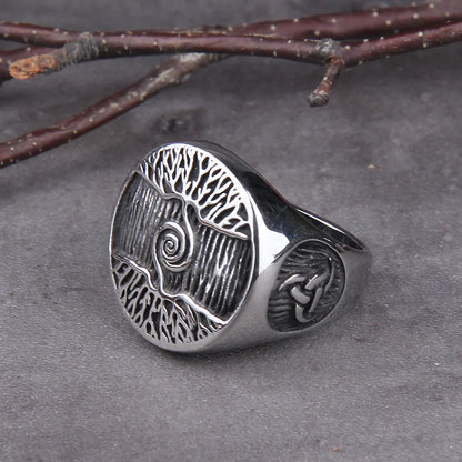 Tree of Life Signet Viking Ring