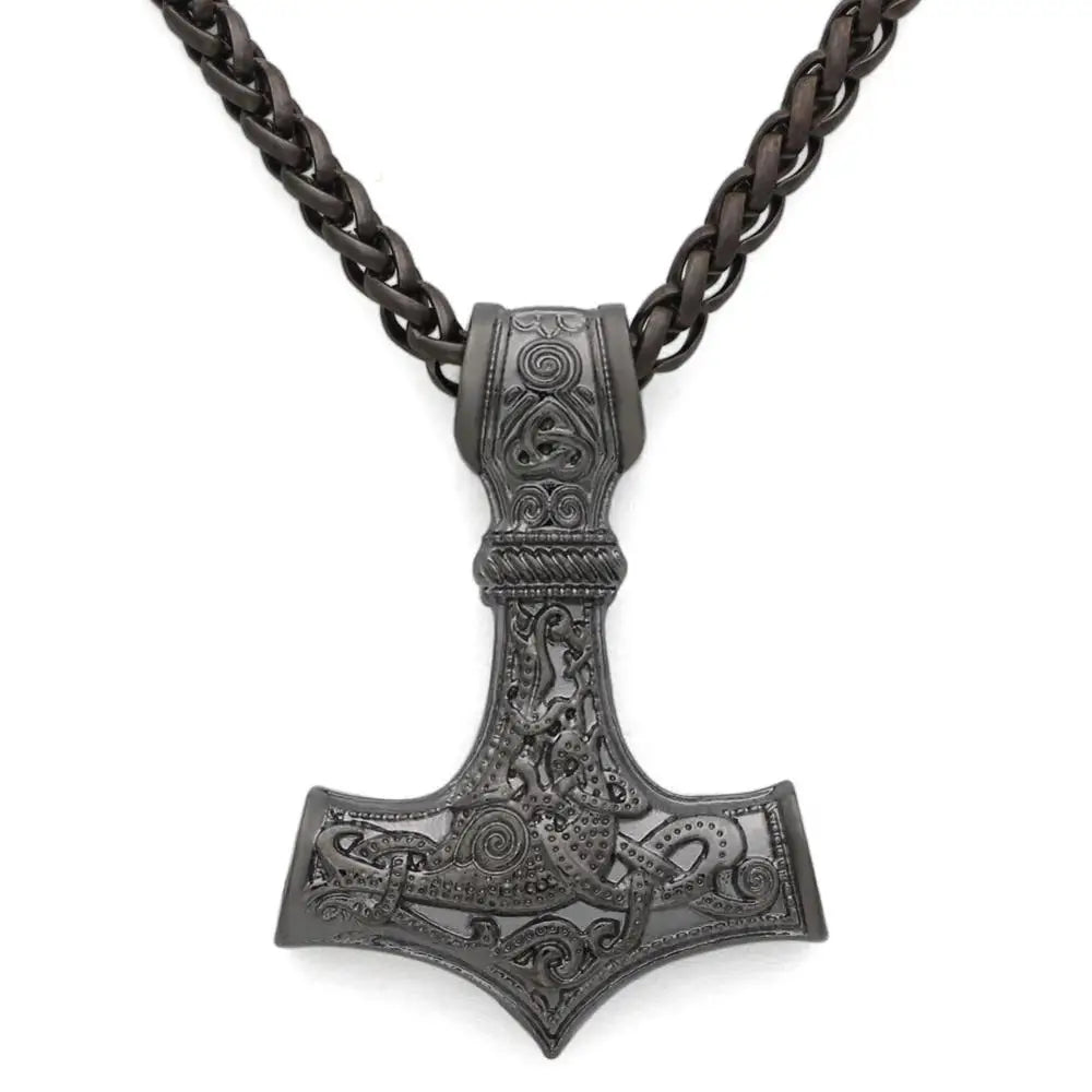 Norse Viking Mjolnir Pendant Hammer Of Thor Necklace