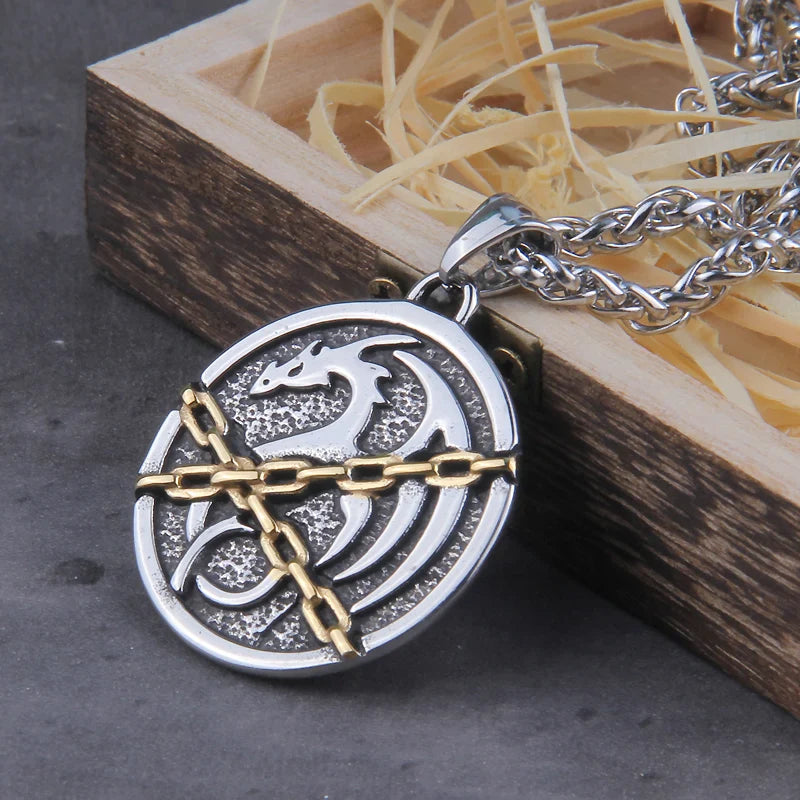 Norse Viking Dragon Viking Necklace