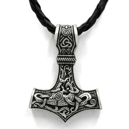 Norse Viking Mjolnir Pendant Hammer Of Thor Necklace