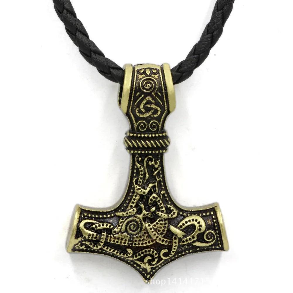 Norse Viking Mjolnir Pendant Hammer Of Thor Necklace