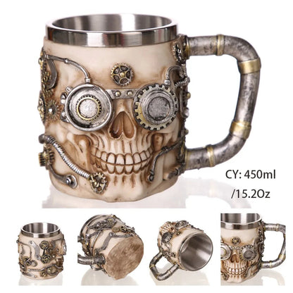 Viking Resin Stainless Steel Beer Mug