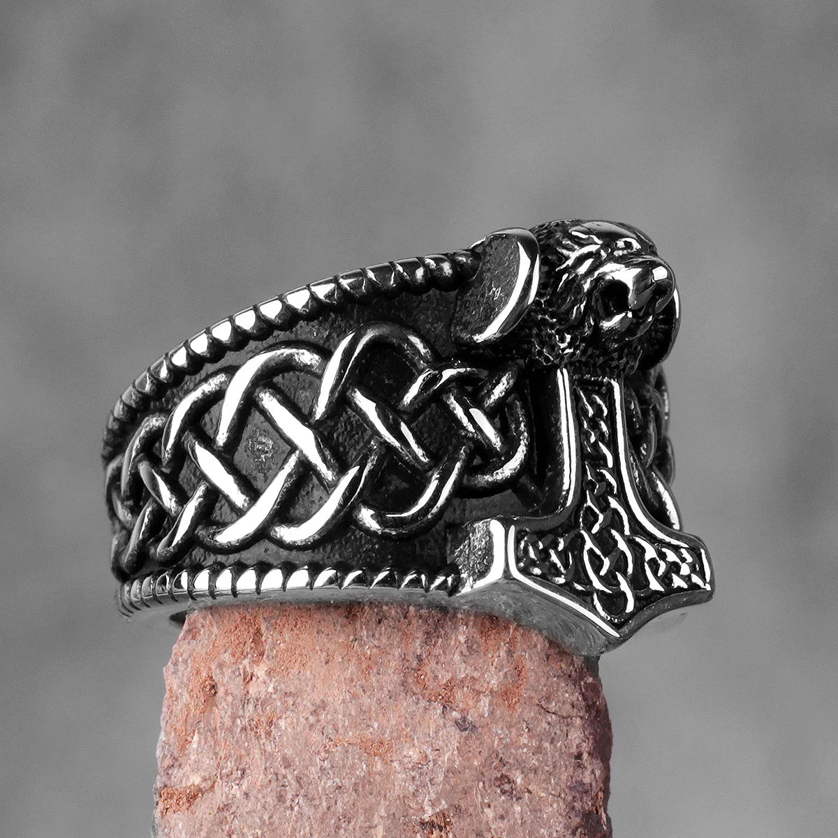 Viking Ring - Thors Hammer Symbol