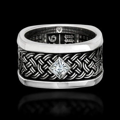 Viking Nordic Giant Wolf Ring