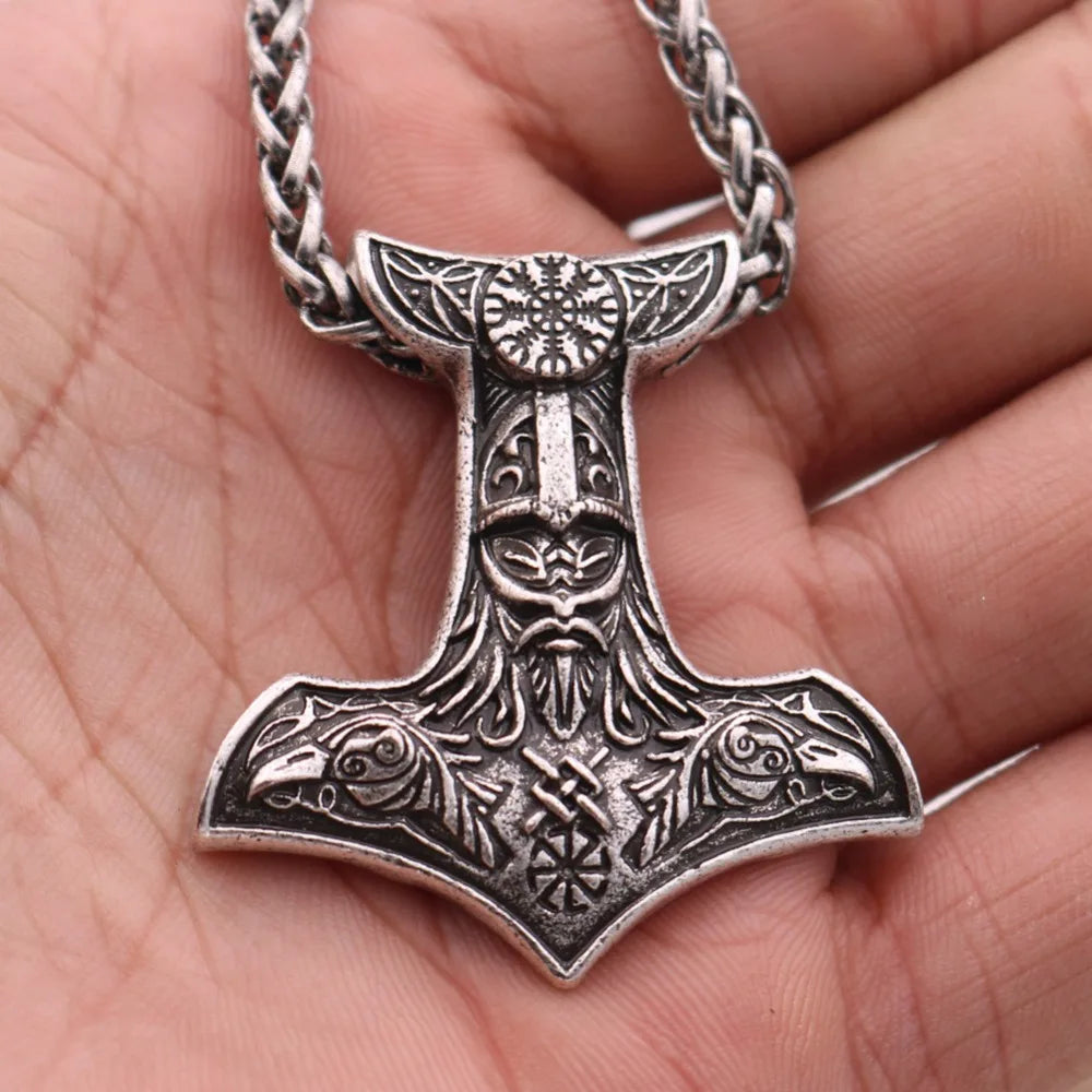 Norse Viking Mjolnir Pendant Hammer Of Thor Necklace