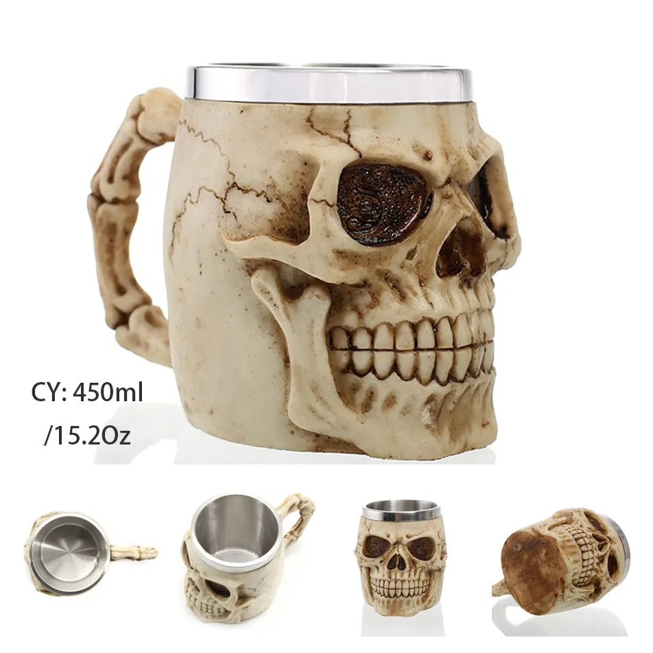 Viking Resin Stainless Steel Beer Mug