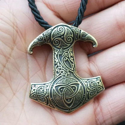 Norse Viking Mjolnir Pendant Hammer Of Thor Necklace