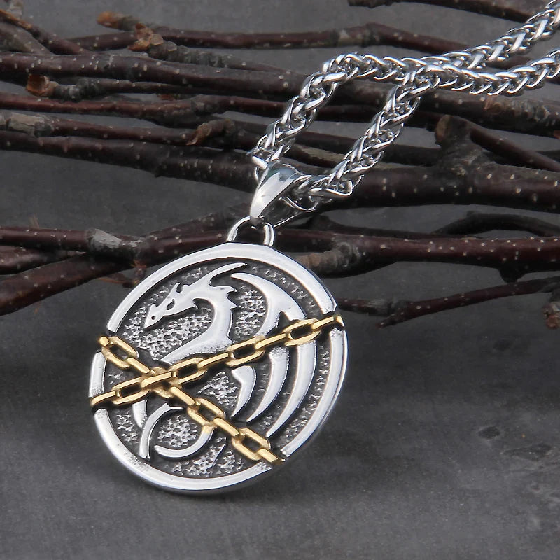 Norse Viking Dragon Viking Necklace