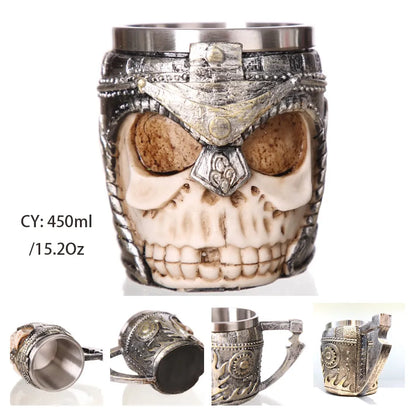 Viking Resin Stainless Steel Beer Mug