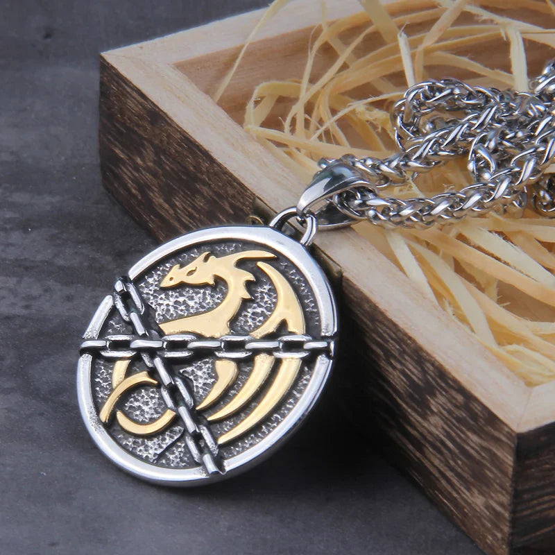 Norse Viking Dragon Viking Necklace