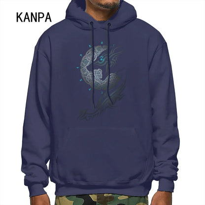 Graphic Hoodies Print Wolf