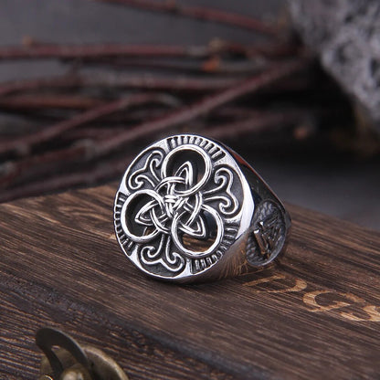 Classic Celtics Triquetra Symbol Viking Ring