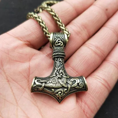 Norse Viking Mjolnir Pendant Hammer Of Thor Necklace