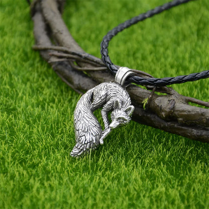 Slavic Fox Pendant Viking Jewelry Necklace