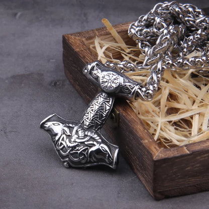 Thor Hammer Mjolnir Necklace