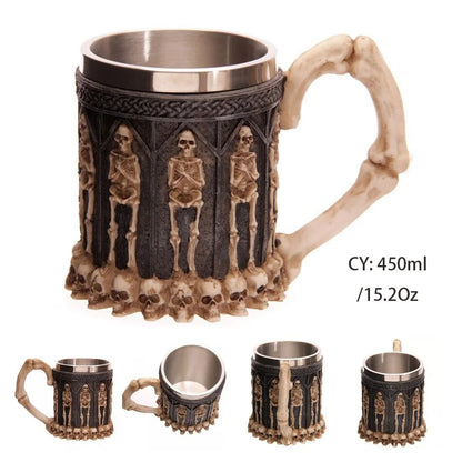 Viking Resin Stainless Steel Beer Mug