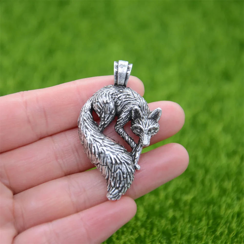 Slavic Fox Pendant Viking Jewelry Necklace