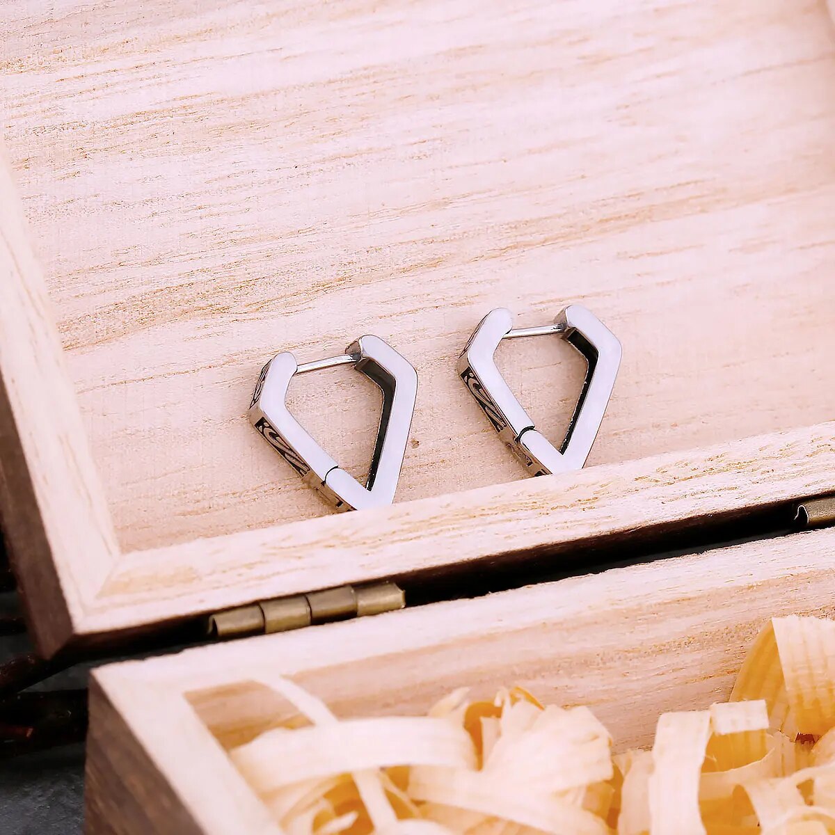 Geometric Stud Viking Earrings